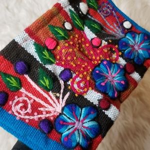 Brand new handmade embroidered purse